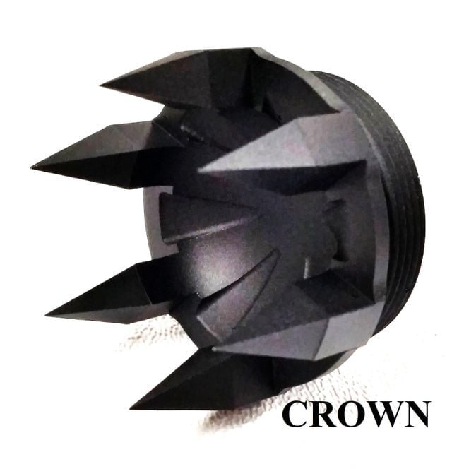 Titanium D Size Thread Connector buy solvent trap — ar15 solvent trap for multi-caliber platforms. Image for solvent trap builds.