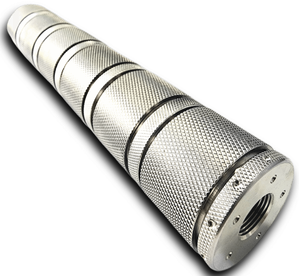 Photo of STA   Solvent Trap Product Image with 1/2x28 threading, used for AR15 / 22LR, compatible with multiple rifles and pistols