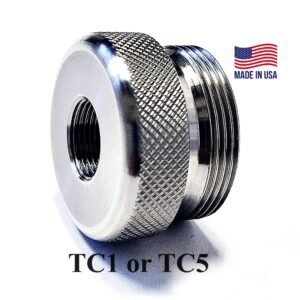 C Sized Titanium Curved Solvent Trap Adapters