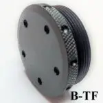 Titanium D Size Thread Protector solvent trap parts — 22lr solvent trap for multi-caliber platforms. Image for solvent trap builds.