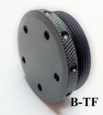 Titanium D Size Thread Protector solvent trap parts — 22lr solvent trap for multi-caliber platforms. Image for solvent trap builds.