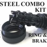 Titanium Micro Blast Projector 1/2x28 solvent trap end cap — 9mm solvent trap for AR-15 / .223 / 5.56, also common on .22LR. Image for solvent trap builds.