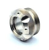 Titanium D Size Thread Protector 1/2x28 solvent trap for sale — buy solvent trap for AR-15 / .223 / 5.56, also common on .22LR. Image for solvent trap builds. — sometimes called a sound moderator, any conversion requires an approved Form 1.