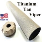 Titanium D Size Solvent Trap Tube Kit with Viper Adapter in Tactical Flat TAN