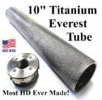 10" Extreme Duty "EVEREST" Titanium Solvent Trap Kit and Adapter (Raw or Ultra Flat Black Finish) **WITH FREE SHIPPING**