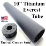 10" Extreme Duty "EVEREST" Titanium Solvent Trap Kit and Adapter (Tactical Grey or Tan Finish) **WITH FREE SHIPPING**