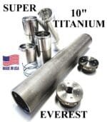 10" Extreme Duty "EVEREST" Titanium Solvent Trap Kit and Adapter (Raw or Ultra Flat Black Finish) **WITH FREE SHIPPING**
