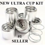 Stainless Steel D Size Stepped Cups solvent trap booster — 9mm solvent trap for multi-caliber platforms. Image for solvent trap builds.