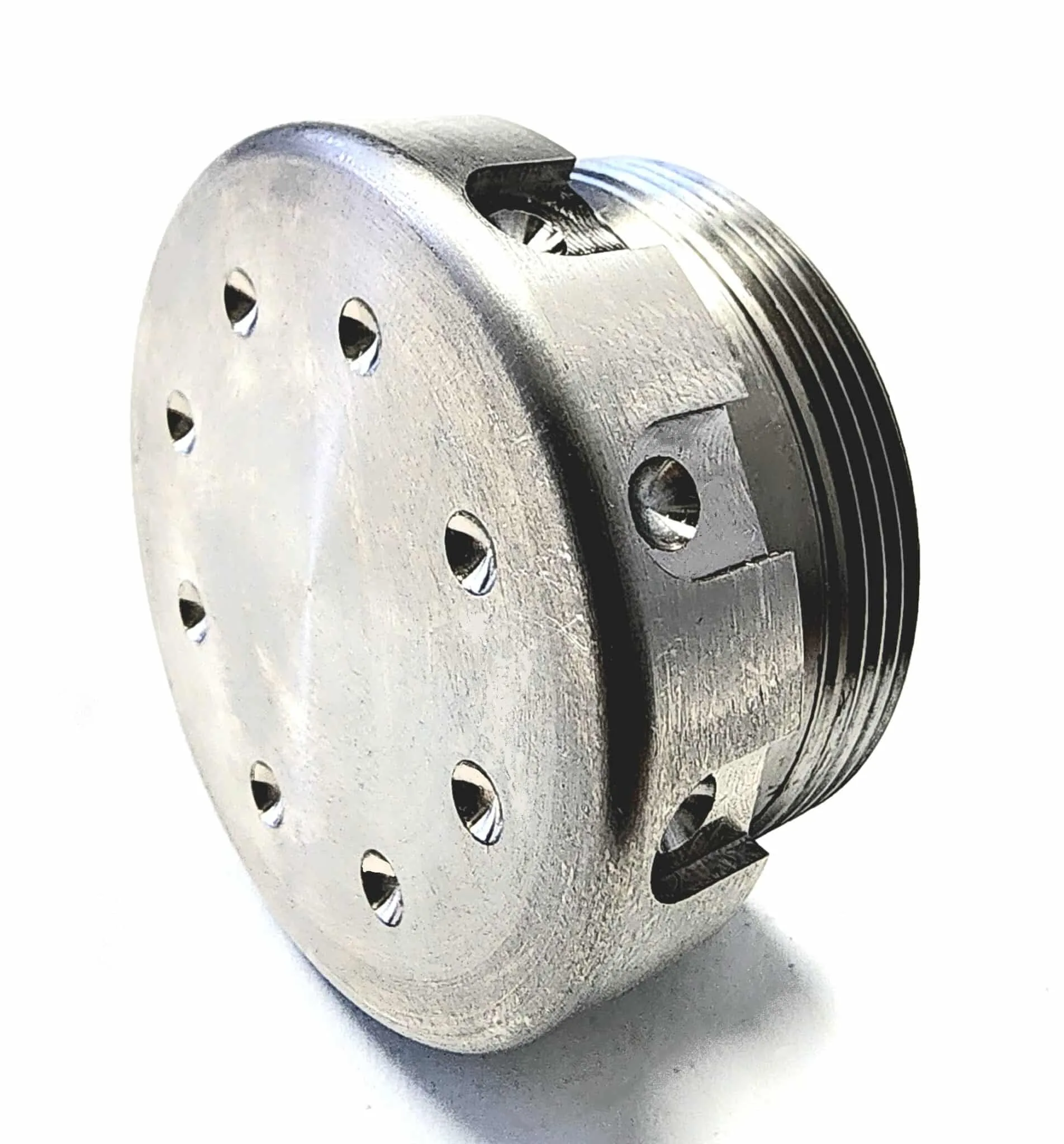 Titanium Micro Thread Protector solvent trap — d cell solvent trap for multi-caliber platforms. Image for solvent trap builds.