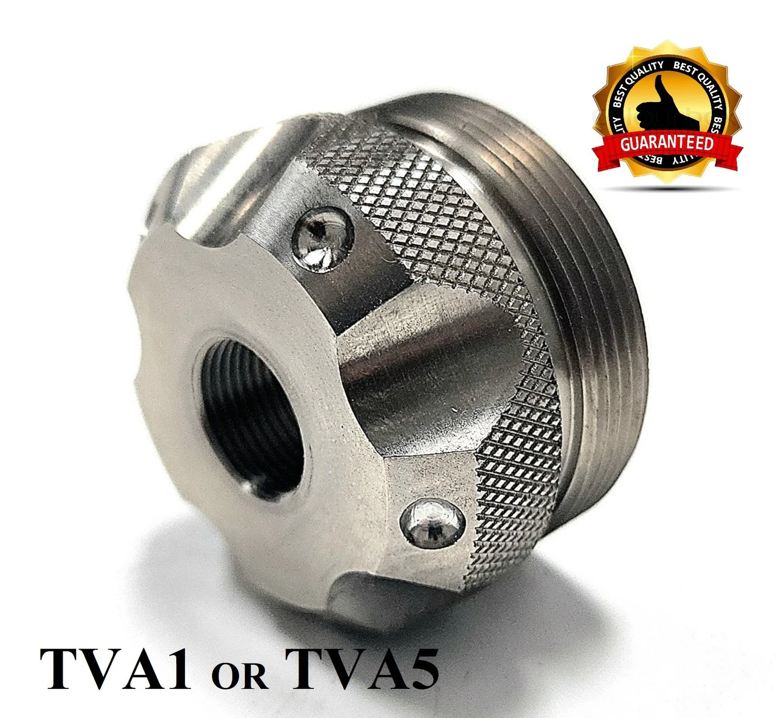 Aluminum C Cell Muzzle Device 1/2x28 maglite cups — maglite solvent trap for AR-15 / .223 / 5.56, also common on .22LR. Image for solvent trap builds.